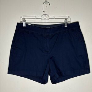 J. Crew Women's Navy Chino 5’ Shorts Size 12